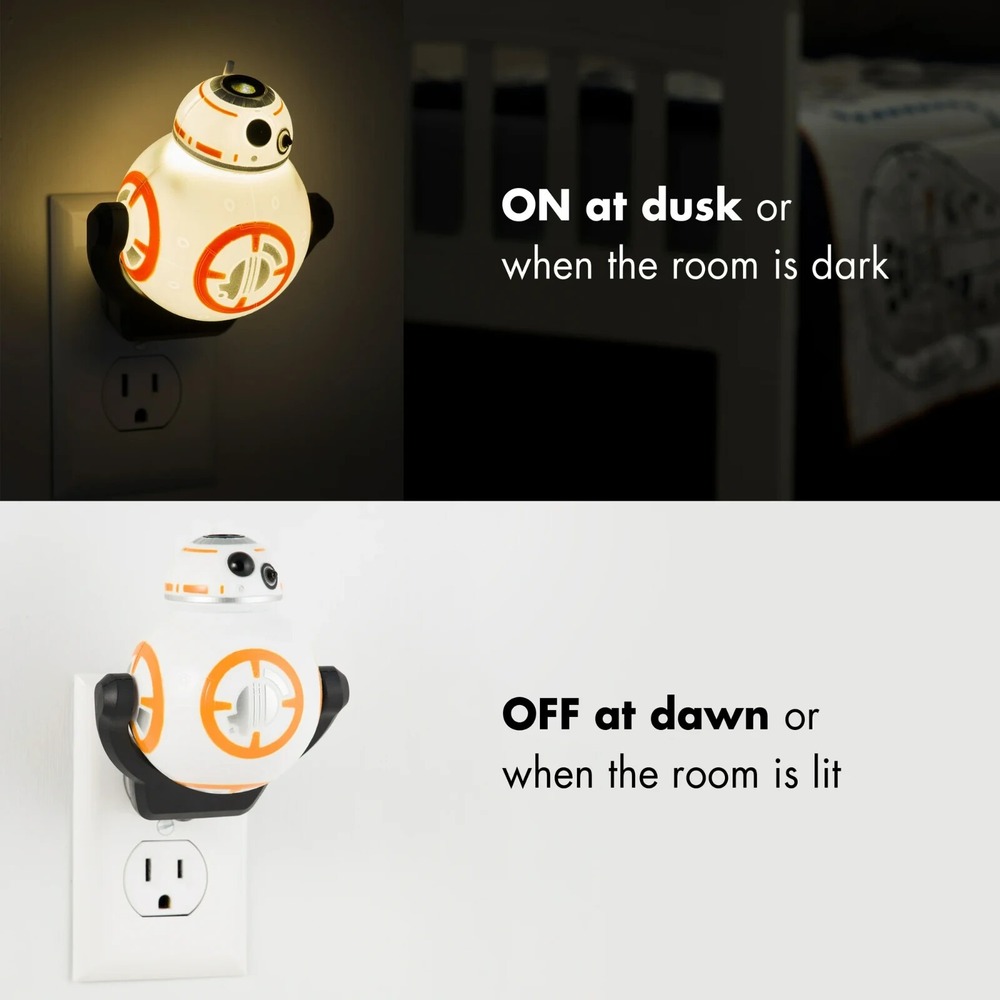 Star Wars BB-8 Color-Changing Light Sensing LED Night Light Bin Deal